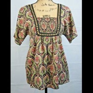 Floral Paisley Women's Top Blouse